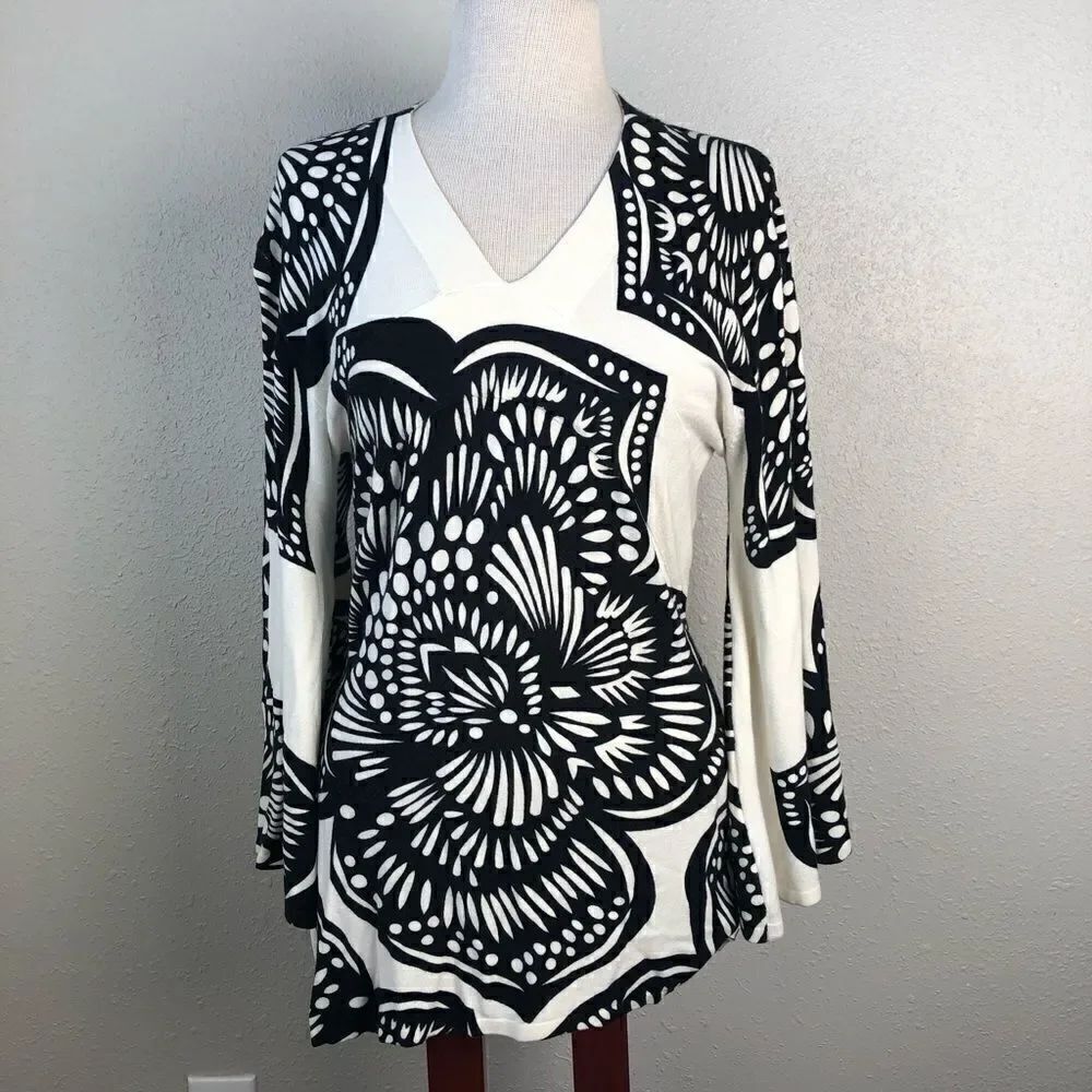 V Neck Tunic by Red Size Medium